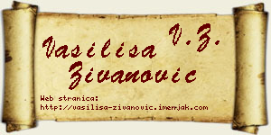 Vasilisa Živanović vizit kartica